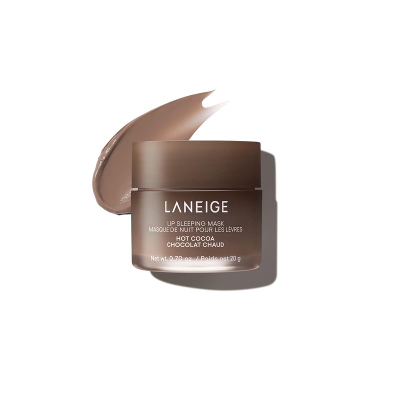 LANEIGE Lip Sleeping Mask, Hot Cocoa: Nourishing Overnight Lip Treatment with Vitamin C, Shea & Murumuru Butter for Hydrating Dry, Flaky Lips
