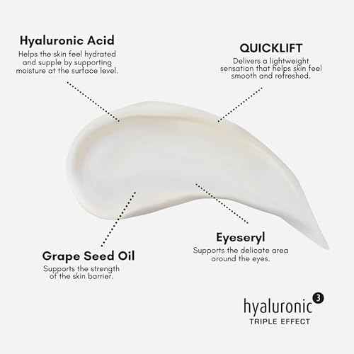 ?b ?tre belle Under Eye Cream with Hyaluronic Acid 3D, Skin Care for Women, Lightweight Hydrating Under Eye Cream, Eyeseryl & Grape Seed Oil, for All Skin Types, 30 mL