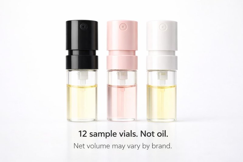 Generic 12 Top Selling Designer Perfume Sample Vial Discovery Set - Women's Fragrance Sampler Set with 12 Random Vials