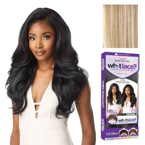 Sensationnel What Lace 13X6 Wigs - Adanna Lacefrontal Hand Tied Glueless Synthetic With Natural Density Preplucked Hairline (FLAMBOYAGEBLONDE)