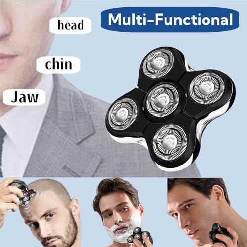 Balder Pro Replacement Head for Remington Balder Pro Head Shaver SPR XR7000,5 Dual Track Heads for Remington Shaver Replacement Heads-Precision Electric Shaving for Bald Men.(1Pack)