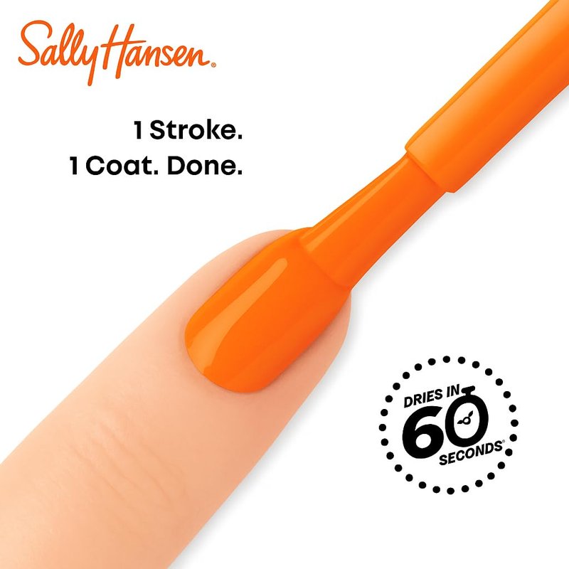 Sally Hansen Insta-Dri Halloween Nail Polish - Quick Dry, Long Lasting & Streak-Free Shine | Opaque Warm Amber Orange | 728 Be-witcha Soon