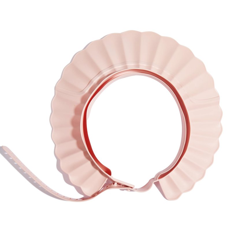 Baby Shower Cap Bath Visor Protection Silicone Adjustable Safe Shower Bathing Cap for Infants Toddler Baby Kids Children (6 Months-12 Years old/15.8-22.8In, Pink)