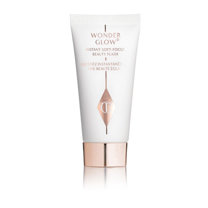 Charlotte Tilbury Wonderglow Face Primer - Soft-Focus, Illuminating Dewy Primer to Hydrate & Blur the Look of Imperfections, Fine Lines & Wrinkles - Infused with Hyaluronic Acid & Rosehip Oil (15ml)
