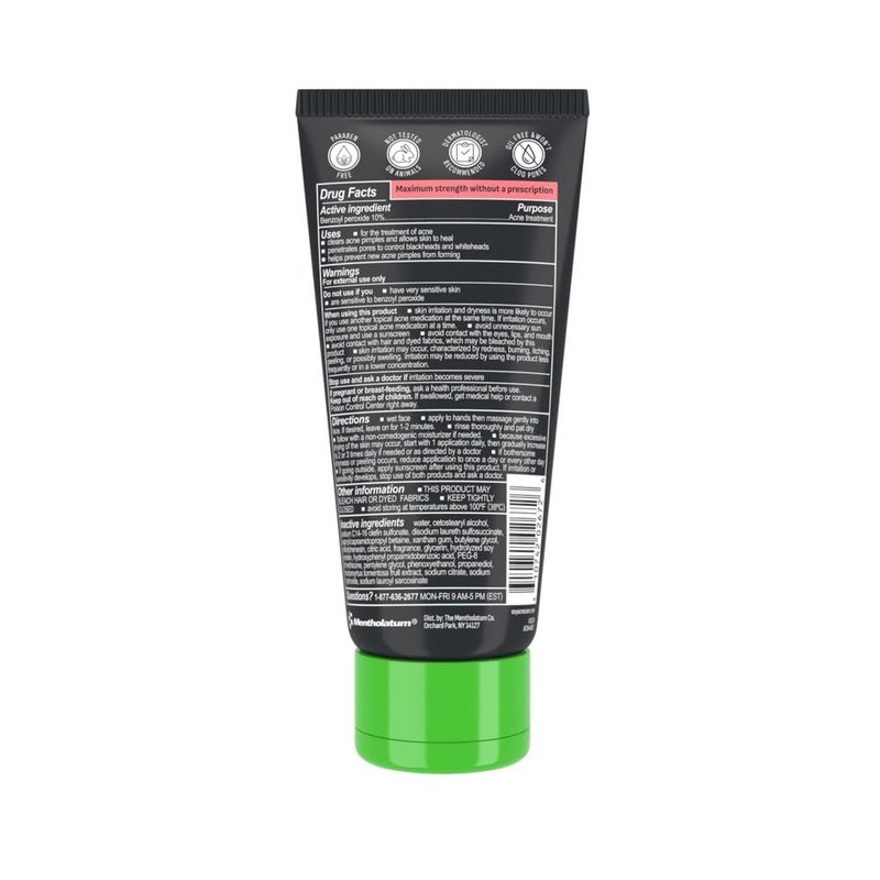 Oxy Acne Medication Face Wash - Maximum Action with Maximum Strength 10% Benzoyl Peroxide (5 Fl Oz)
