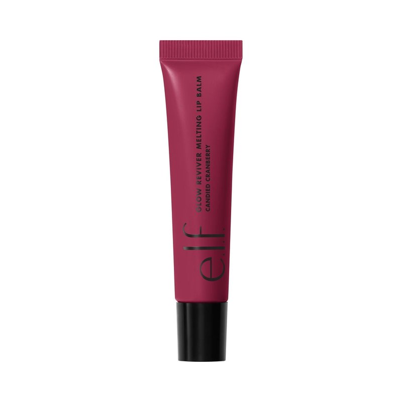 e.l.f. Glow Reviver Melting Lip Balm, Hydrating Tinted Lip Balm For A Glossy Finish & Soft, Supple Lips, Vegan & Cruelty-Free, Candied Cranberry