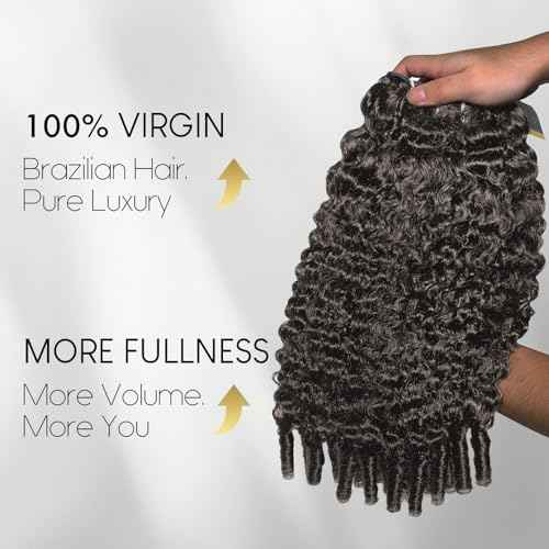 WEQUEEN Burmese Curly Bundles Human Hair 16A Brazilian Virgin Hair 14 16 18 Inch Thick Weave Natural Black