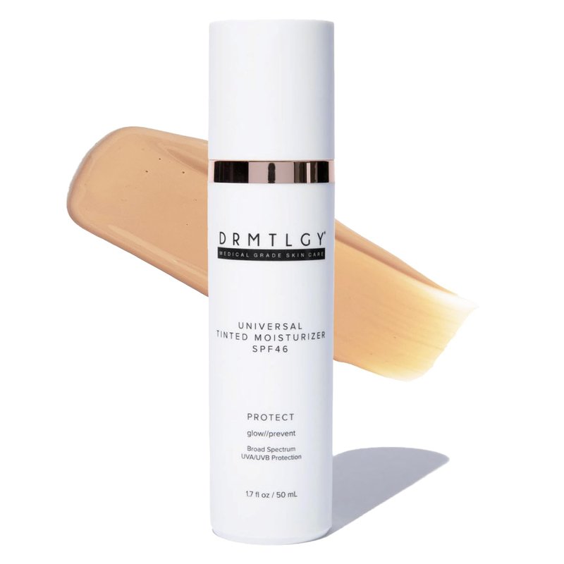 DRMTLGY Universal Tinted Moisturizer SPF 46 - Hydrating Tinted Sunscreen with Niacinamide & Hyaluronic Acid - 1.7 oz