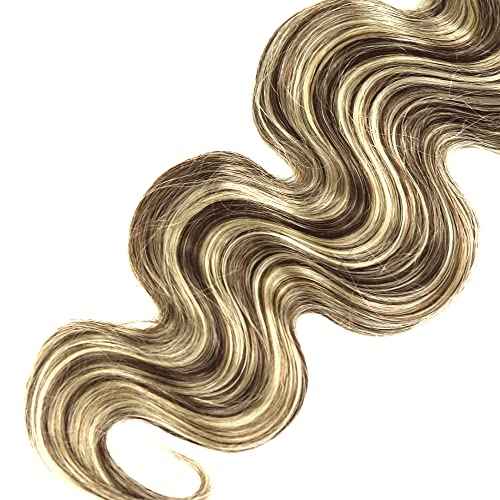 P4613 Highlight Blonde Human Hair Bundles Brown Body Wave 3 Bundles 28 30 32 inch Two Tone Brown and Blonde Bundle for Women