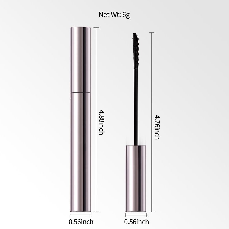 Erinde Tubing Mascara for Older Women 60 Plus, Lengthening & Volumizing for Thinning Lashes - Smudge-Proof, Flake-Free Black - Slim Micro-Brush for Hooded Eyes & Warm Water Removal