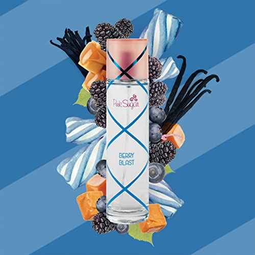 Pink Sugar Berry Blast Eau de Toilette Perfume for Women, Body Mist, Hair Fragrance, Sweet + Fruity Scent, Notes of Blueberries, Blackberries, Cotton Candy & Vanilla
