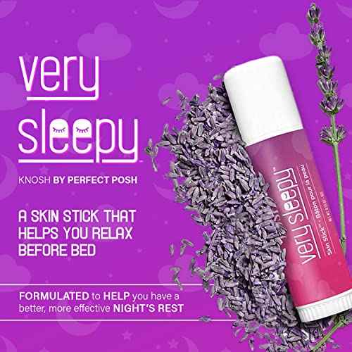 Perfectly Posh - VERY SLEEPY Lavender & Shea Butter Skin Stick - Soothing and Hydrating Balm for Dry Skin - Rejuvenating Lavender Scent - 0.55oz