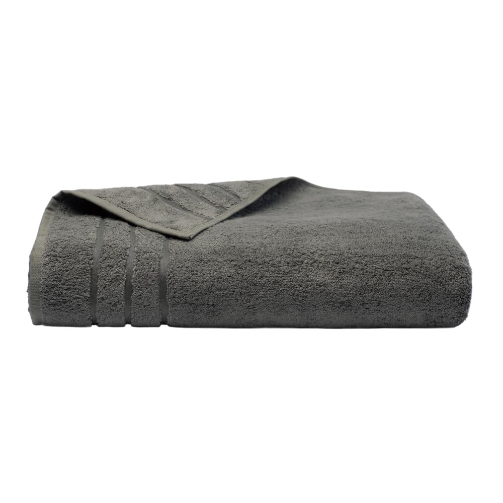 Cariloha Bath Sheet | Onyx | 40"x72" | Turkish Cotton & Viscose Material Blend | Extra Smooth, Odor Resistant and Highly Absorbent