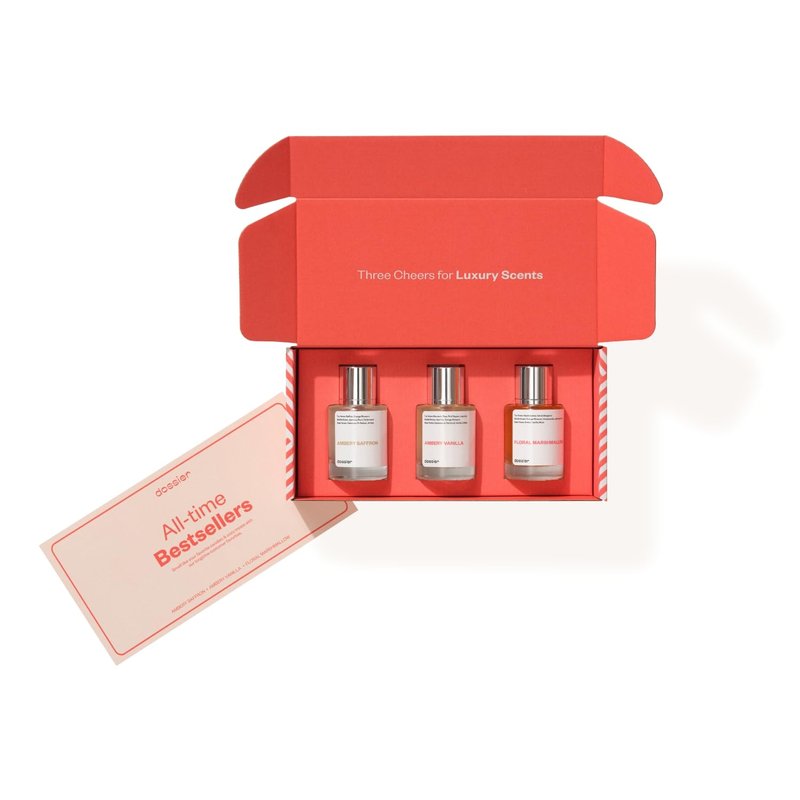 Dossier Eau de Parfum Trio Set - Ambery Saffron, Ambery Vanilla & Floral Marshmallow - 50 ML