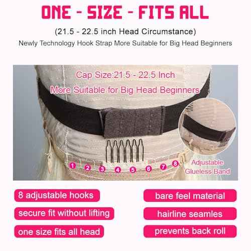 Honey Blonde Bob Wig Human Hair 13x4 HD Lace Frontal Glueless Wigs Human Hair for Black Women 180 Density Pre Plucked 100% Brazilian Virgin Blonde Wigs Human Hair - 14 Inch Skinlike 613 Bob Wig