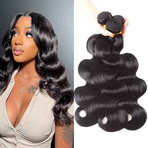 12A Brazilian Body Wave Human Hair Bundles 18 18 18Inch 100% Unprocessed Brazilian Virgin Human Hair Weave 3Bundles Body Wave Hair Extensions