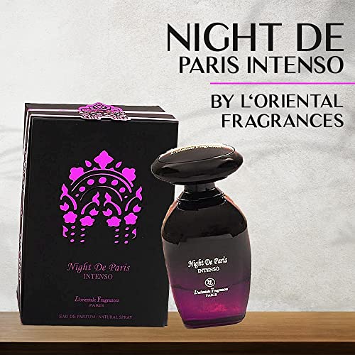 L'ORIENTALE FRAGRANCES Night De Paris Intenso Eau De Parfum Spray for Men, 3.4 Ounce
