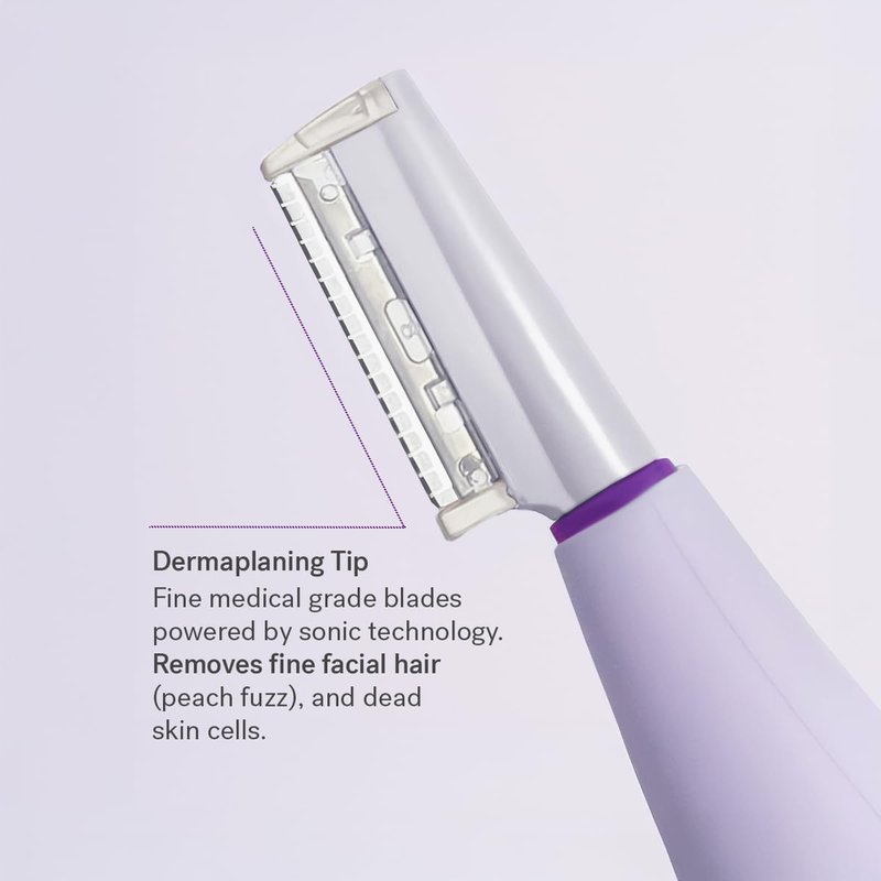 Michael Todd Beauty Sonicsmooth Dermaplane Razor - Women's Face & Eyebrow Trimmer | 8 Weeks of Blades
