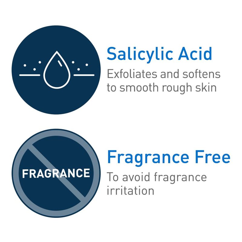 CeraVe Body Wash - Salicylic Acid Exfoliating Formula for Rough Skin | Fragrance-Free, 10 Ounce