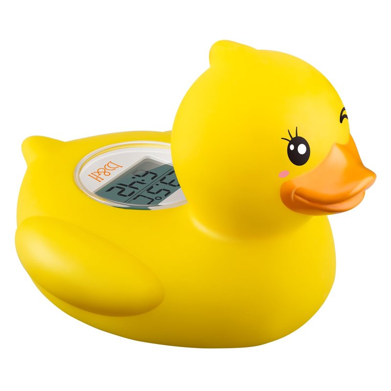 b&h Baby Bath Thermometer, The Infant Bath Floating Toy Safety Temperature Water Thermometer, Baby Bath Essentials (Winking Duck)