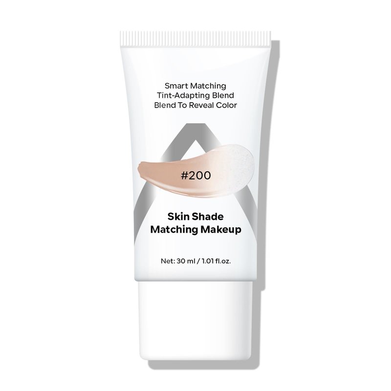KYDA Color Changing Foundation, Skin Tone Matching Liquid Foundation, Moisturizing Dewy Finish Base Makeup, Medium to Full Coverage, Hydrating Blendable Creamy Formula for All Skin Tones, #200