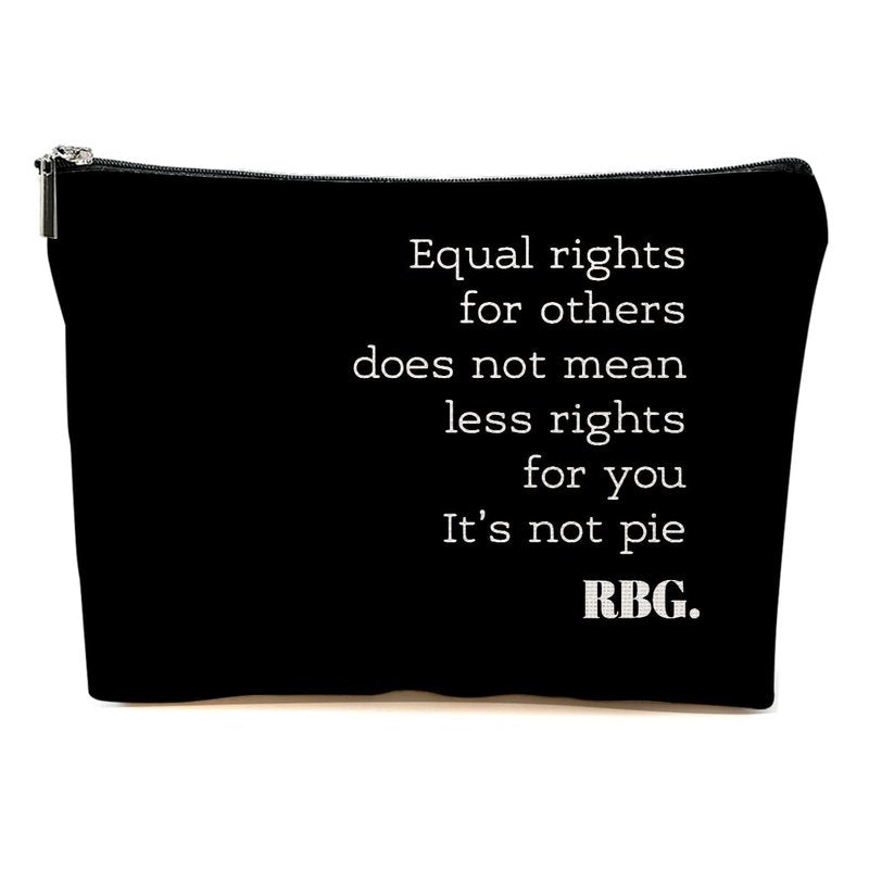 Inspirational Feminist Equal Rights Makeup Bag Feminism Human Rights Cosmetic Bag for Christmas Halloween Birthday Gifts for Women Sister Coworker Best Friend Toiletry Bag Zipper Pouch