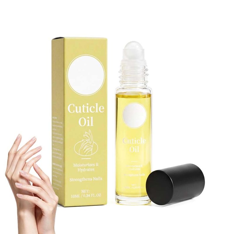 Cuticle Oil, Roll On Nail Care Oil, Moisturizes And Strengthens Nails And Cuticles, Contains Sunflower Oil And Sweet Almond Oil, 1.4 Fl Oz (1pcs)