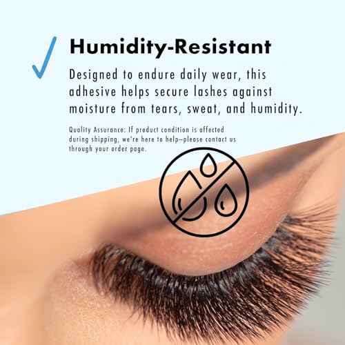 D-UP False Eyelash Glue, Quick-Setting Lash Glue for Eyelash Extensions, Easy-to-Use Eyelashes Strips for Beginners, Strong Hold Lash Extension, Seamless Finish, Made in Japan, 502, Clear