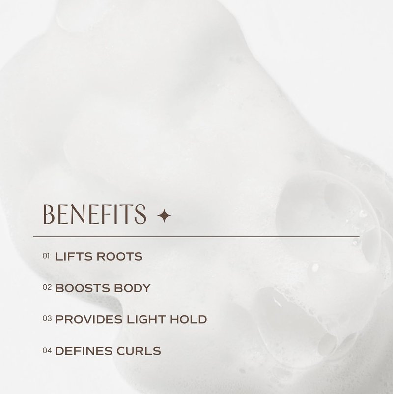 INNERSENSE Organic Beauty - Natural I Create Lift Volumizing Foam | Non-Toxic, Cruelty-Free, Clean Haircare (2.37 fl oz | 70 ml)