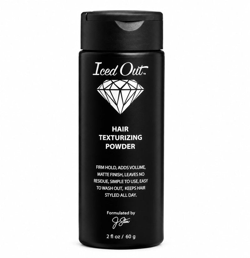 Skiennix Iced Out Texturizing Powder for Men - Firm Hold & Instant Volume | Matte Finish, No Residue, Easy Styling (2oz)