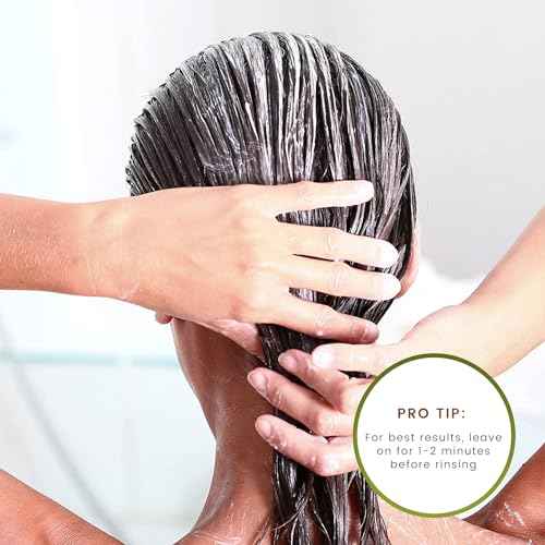 MGA Vegan Hair Conditioner - Organic Formula with Tea Tree for Healthy Hair | Hair Care Product with Natural Herbal Scent | Parabens Silicone & Sulfate Free Conditioner | Unisex | 32 Fluid Oz