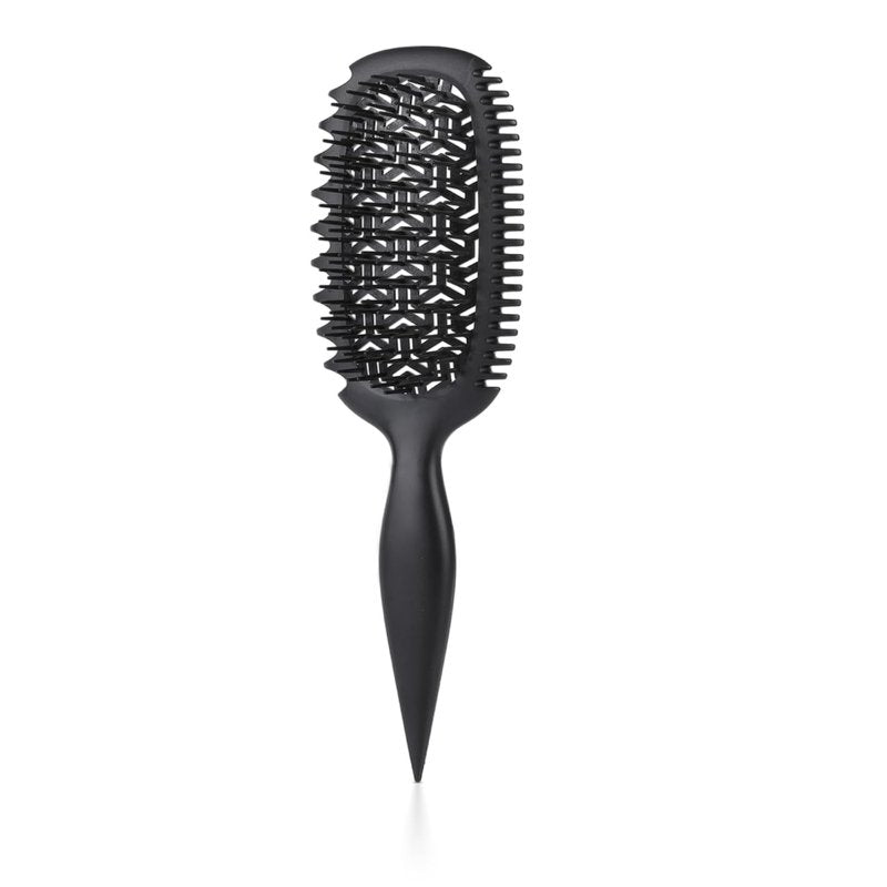 Curl Defining Vented Hair Brush - Effortless Detangling & Shaping | For All Hair Types, Reduces Frizz