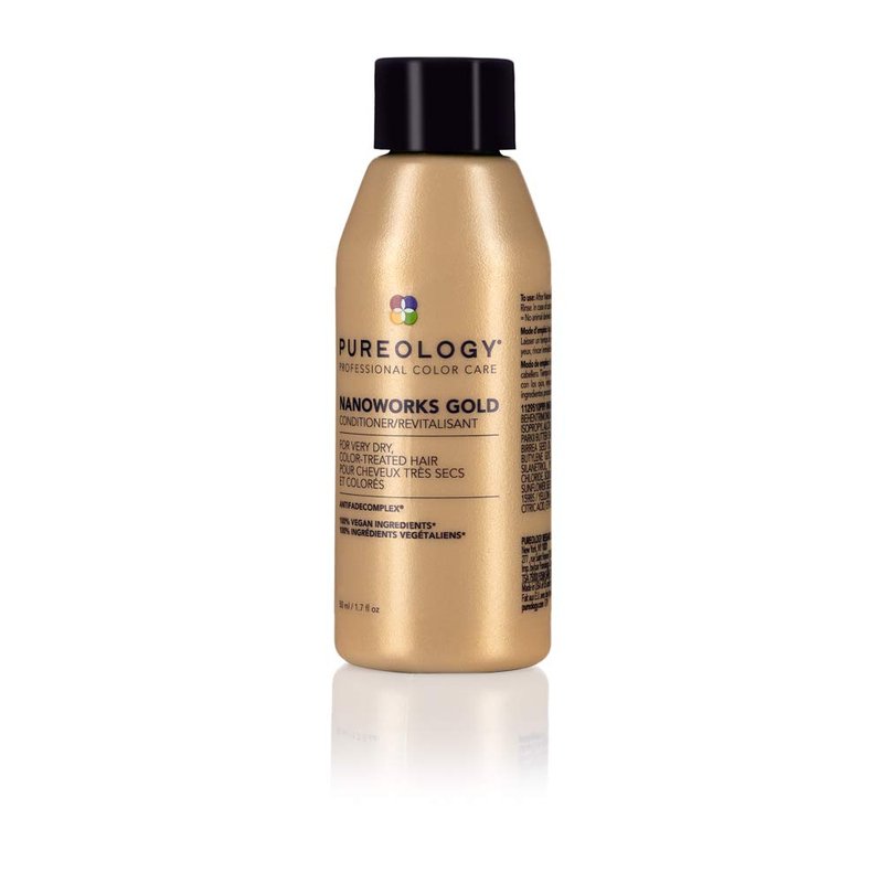 Pureology Nanoworks Gold Conditioner | For Very Dry, Color-Treated Hair | Restores & Strengthens Hair | Sulfate-Free | Vegan | Updated Packaging | 1.7 Fl. Oz. |
