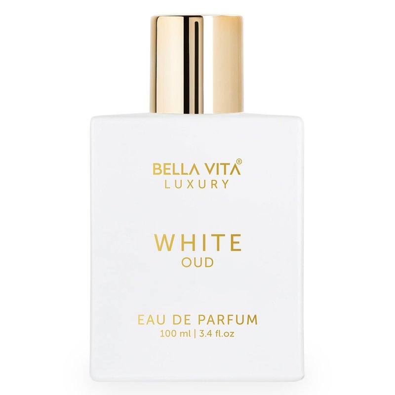 Bellavita Luxury White Oud Eau de Parfum | 100 ml (3.4 fl.oz.) | Perfume for Men and Women | Fruity, Artemisia Lemon, Freesia, and Tobacco Notes | Long Lasting Unisex Fragrance