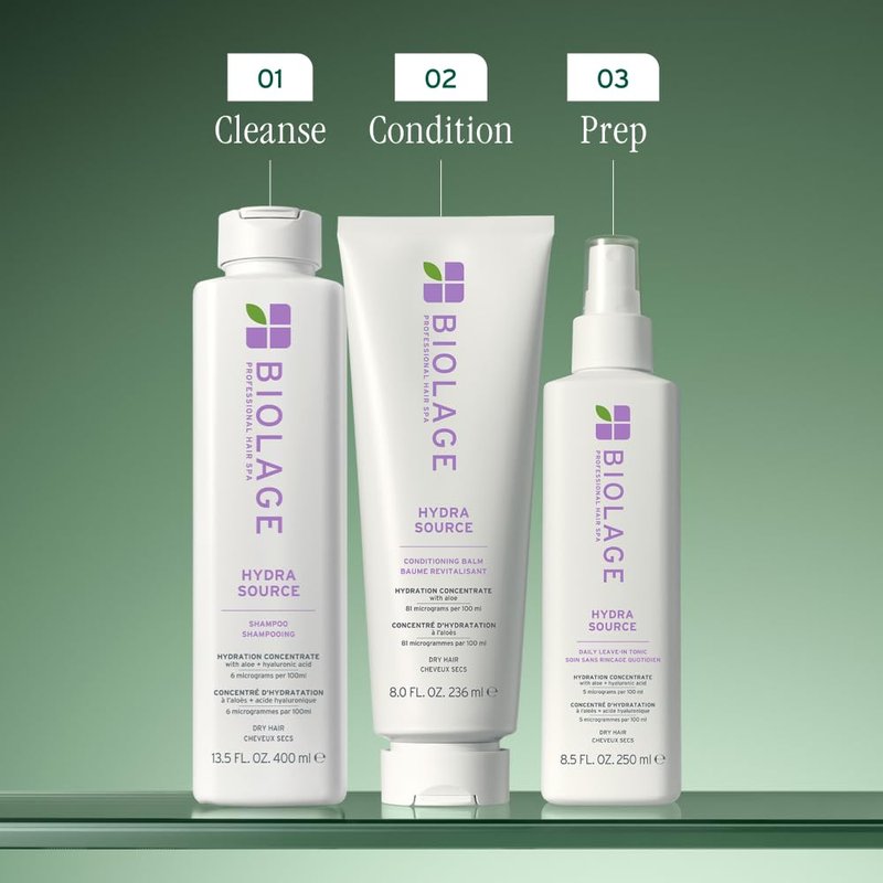 Biolage Hydra Source Conditioning Balm - Moisturizing & Detangling Treatment for Dry Hair | Infused with Aloe & Hyaluronic Acid