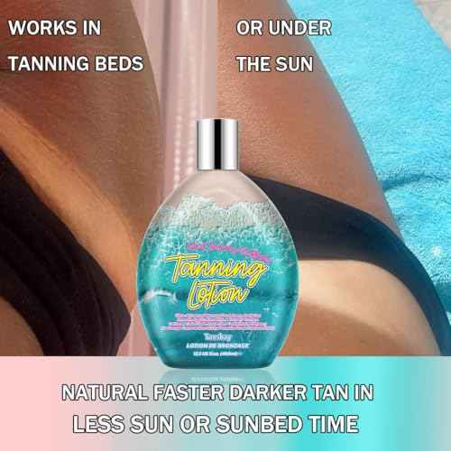 Tanning Bed Lotion Accelerator, Indoor Tanning Lotion For Tanning Beds Bronzer, Bronzing Sunbed Tanning Cream For Outdoor Sun, DHA Free, 13.5oz