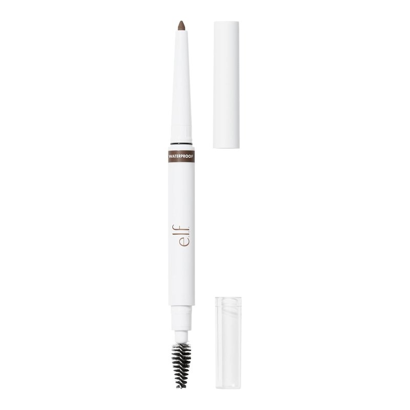 e.l.f. Instant Lift Waterproof Eyebrow Pencil - Dual-Ended Precision Tip & Spoolie for Natural Brows | Neutral Brown
