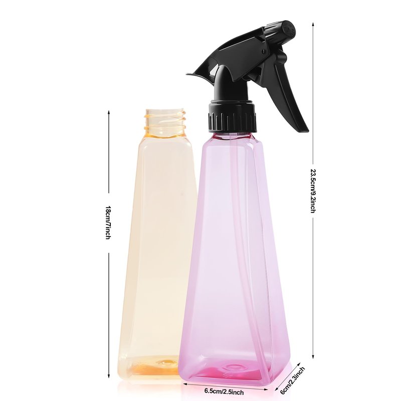 KREMORV Spray Bottles 12oz/350ml Empty Spray Bottles Refillable Mister Bottle with Multicolor for Cleaning, Plants, Hair, Cooking