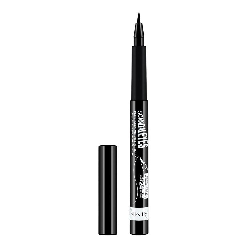 Rimmel Scandal Eyes Micro Liner - Precise Black Eyeliner for Defined Looks | Long-Lasting Formula