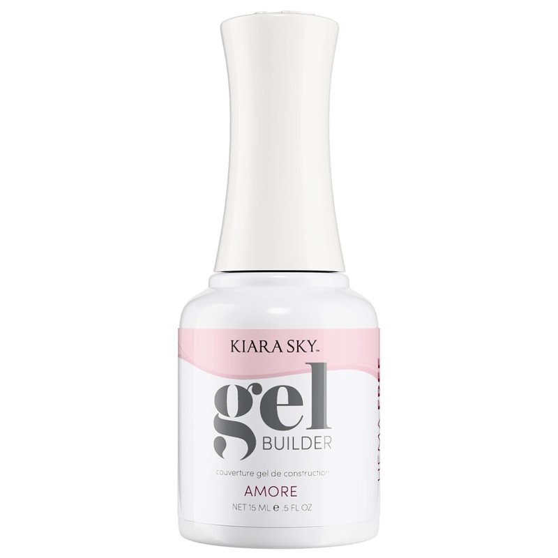KIARA SKY Builder Nail Gel - Hema-Free Formula for Strong Nails | Amore, 0.5 Fl Oz