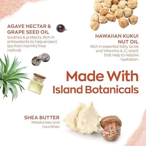 Hanalei Lip Treatment Duo ? Hydrating Lip Balm & Repair for Dry, Chapped Lips with Kukui Oil, Shea Butter, Agave & Grapeseed Oil ? Clear Lip Moisturizer & Conditioner, Full & Mini Travel-Size