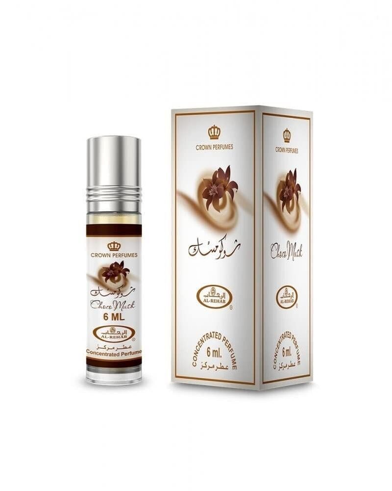 Al-Rehab Choco Musk Concentrated Perfume Rollerball - Unisex, 0.2 Ounce (Pack of 2)