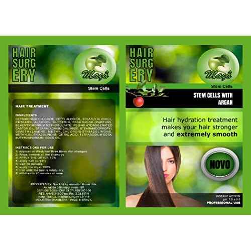 Cirugia Capilar De Celulas Madres De Manzana Con Argan (32 oz + Shampoo) Alisado Perfecto Y natural. (32oz)