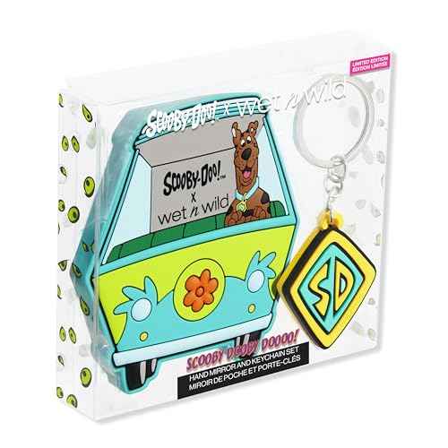 wet n wild Scooby Doo Collection, Versatile Portable Hand Mirror & Keychain Set, Comfort-Grip Handle - Scooby Dooby Doooo!