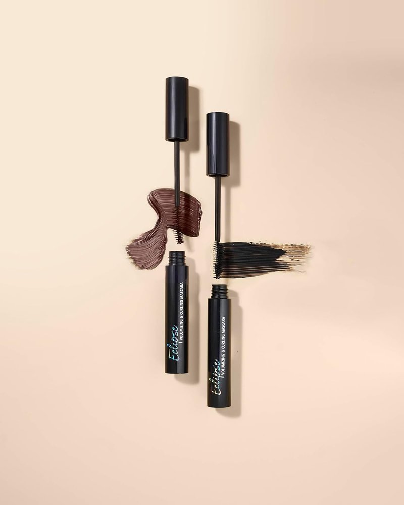 Lune+Aster Eclipse Volumizing & Curling Mascara - Tubular Mascara That Won't Flake or Smudge | Removes Clean With Water | Vegan, Gluten Free & Cruelty Free | Made in USA