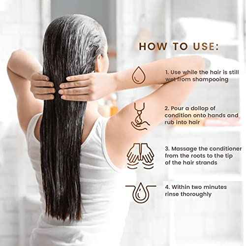MGA Vegan Hair Conditioner - Organic Formula with Tea Tree for Healthy Hair | Hair Care Product with Natural Herbal Scent | Parabens Silicone & Sulfate Free Conditioner | Unisex | 32 Fluid Oz
