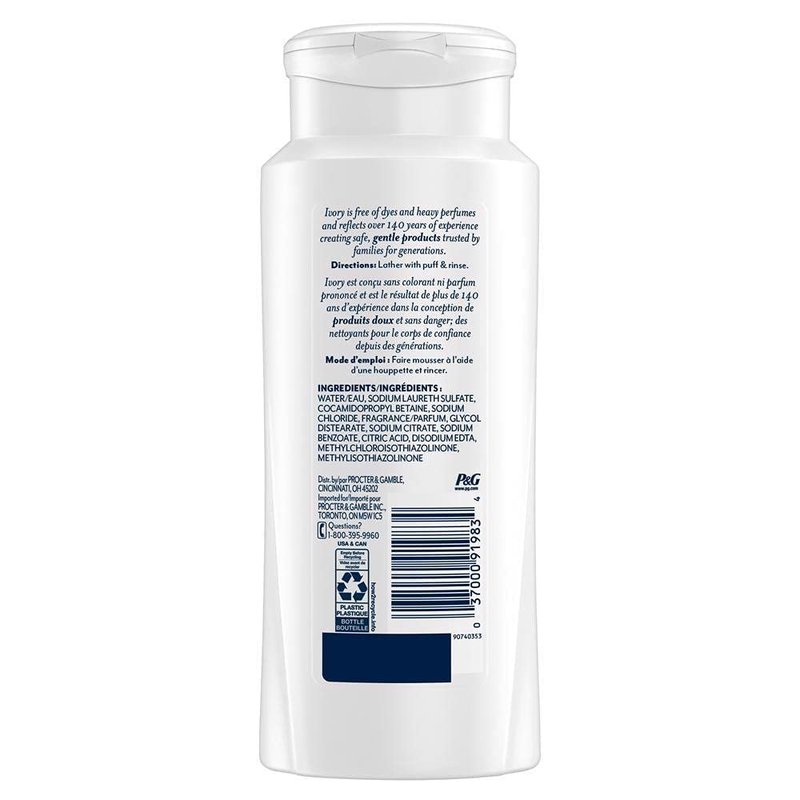 Ivory Body Wash, Original, 21 oz (Pack of 2)