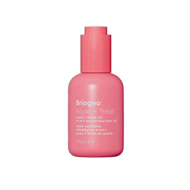 Briogeo Style + Treat 4-in-1 Weightless Hair Oil | Silicone-Free Heat Protectant, Frizz Control & Shine for Fine to Medium Hair | Vegan & Cruelty-Free | 1.5 oz