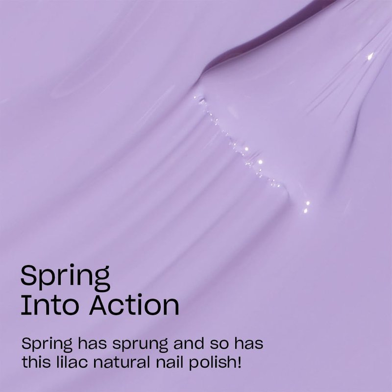 OPI Nature Strong Spring Into Action | Opaque Soft Purple Crème Natural Origin Nail Polish | Plant Based, Vegan, Cruelty Free