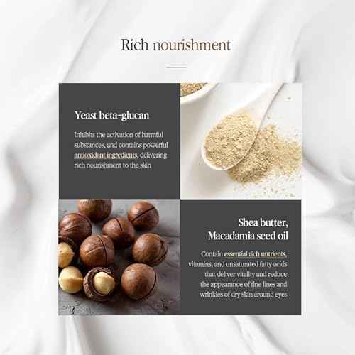 Pyunkang Yul PKY Black Tea Time Reverse Eye Cream, Hyaluronic Acids, Ceramide Rich Nourishment, Moisture Barrier and Peptides Increasing Skin Elasticity, Fermented Black Tea 0.85 fl.oz.